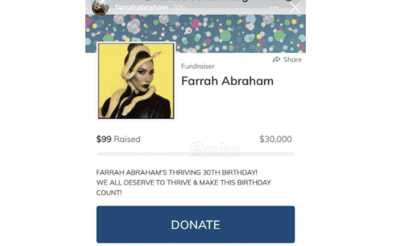 farrah donates