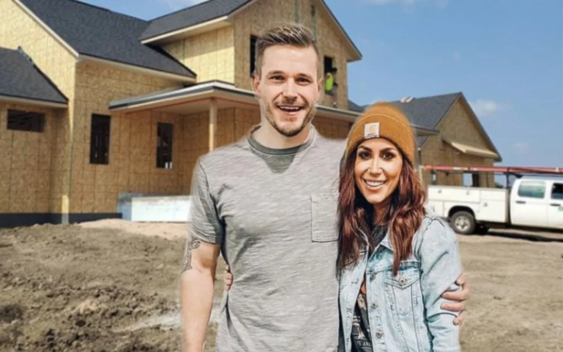 chelsea and cole with new house