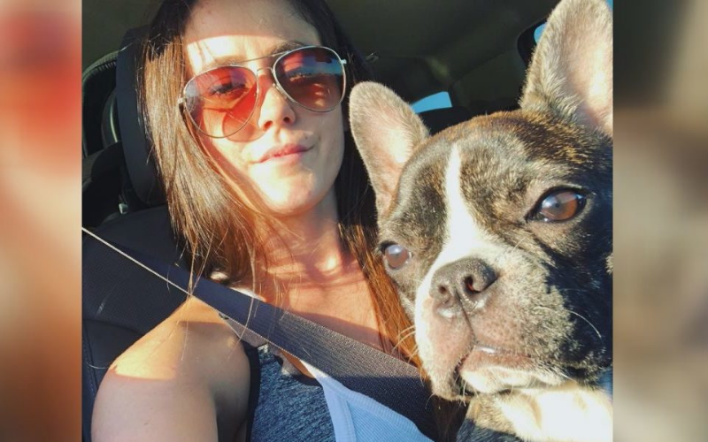 jenelle and dog