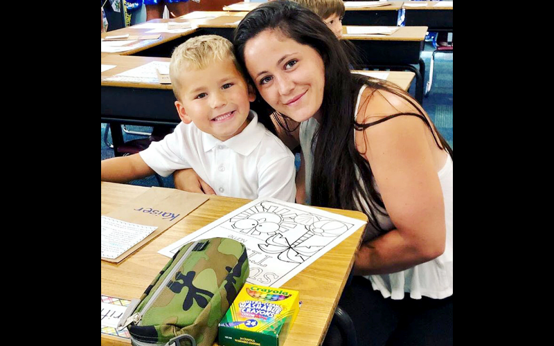 Jenelle and KAsier at school