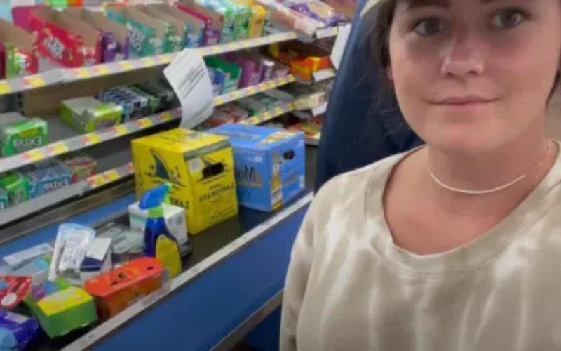 Jenelle buying beer
