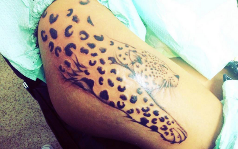 Jenelle leopard tat