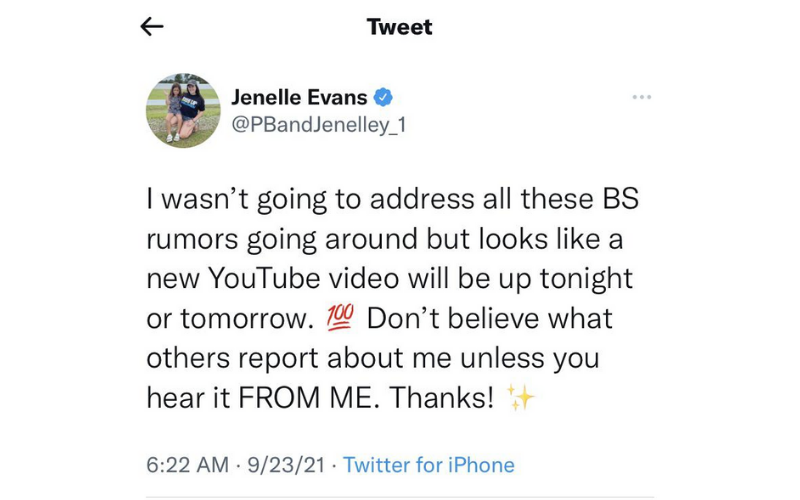 Jenelle tweet