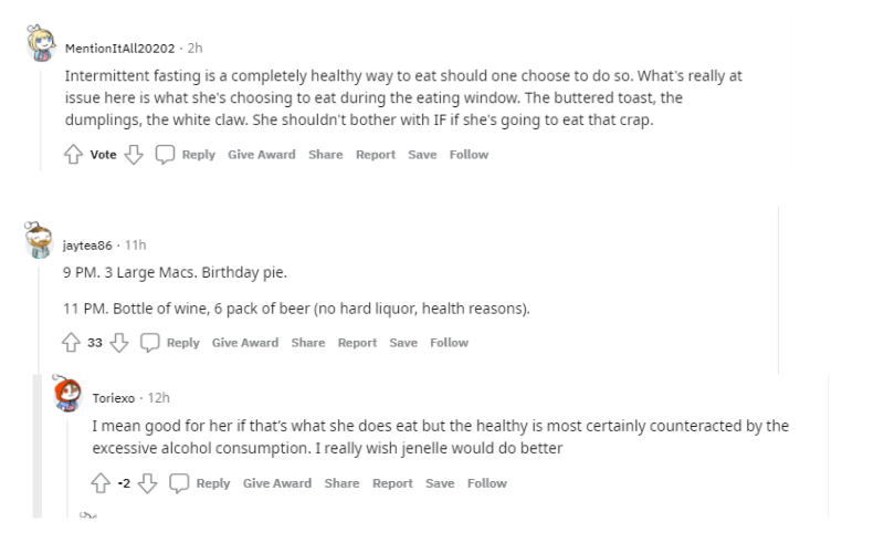Jenelle Reddit comments (
