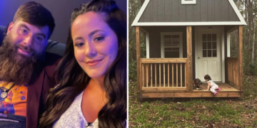 Jenelle and David she shed