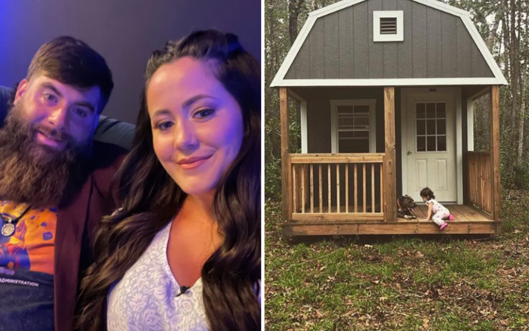 Jenelle and David she shed
