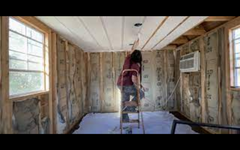 Jenelle working in she shed