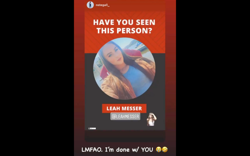 Missing person leah
