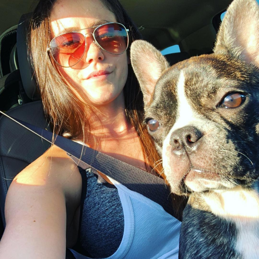 JEnelle and dog