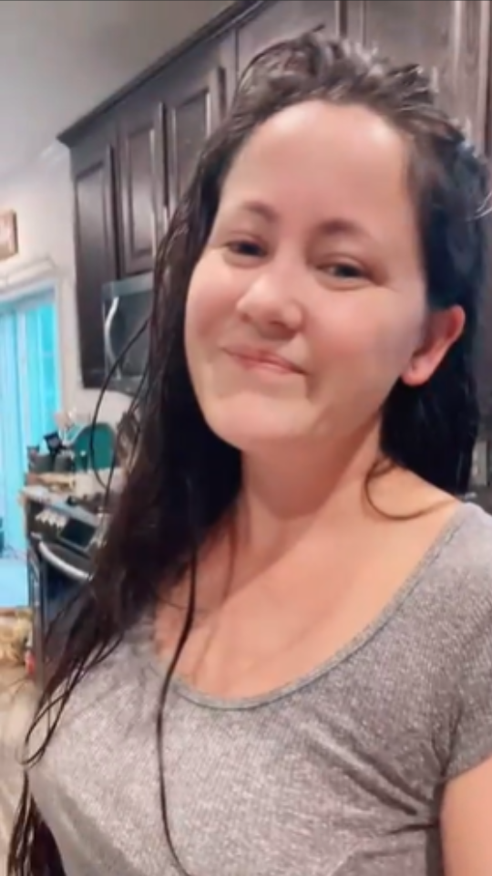 Jenelle showered