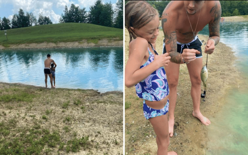 TYler and Nova fishing